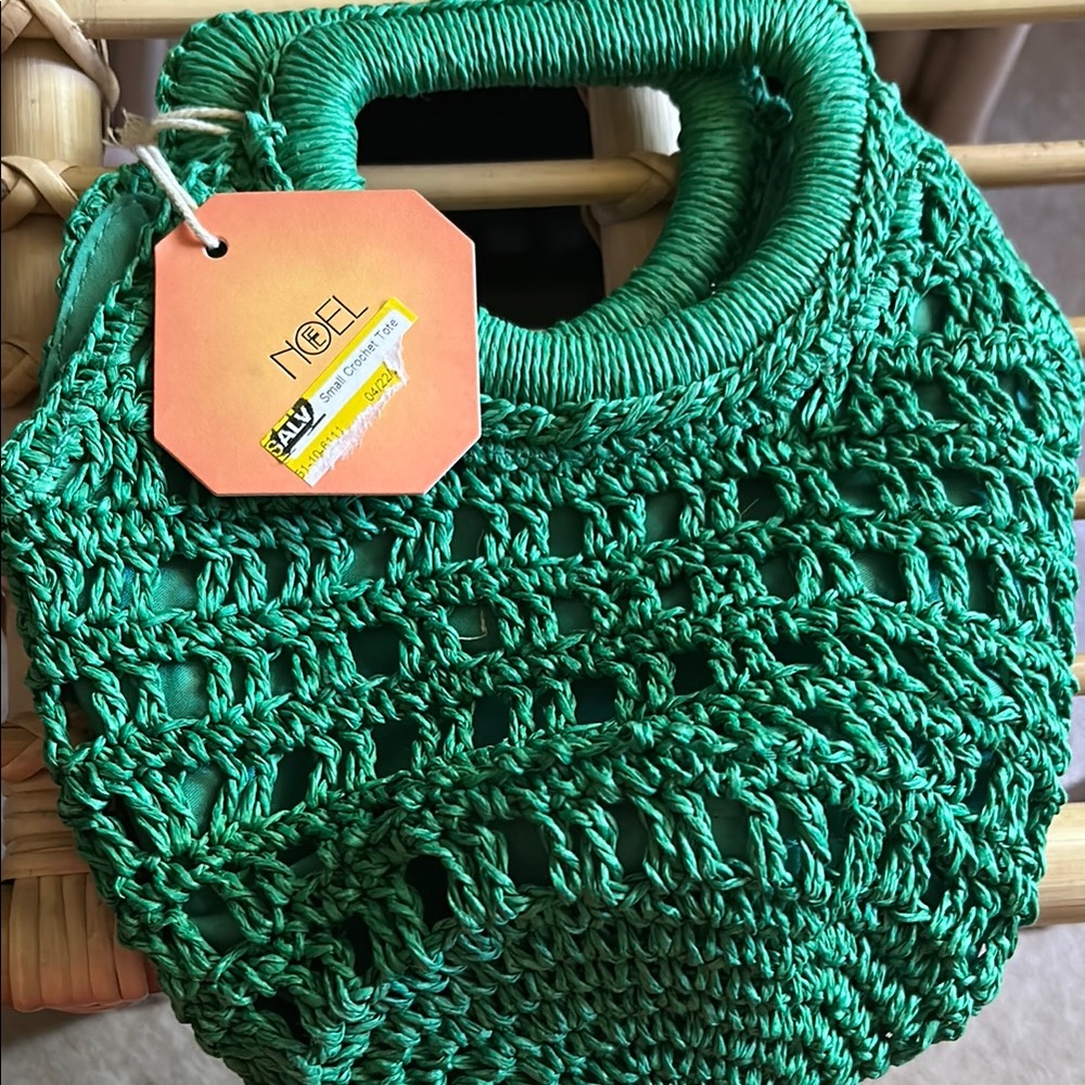 Fe Noel Emerald Woven Tote